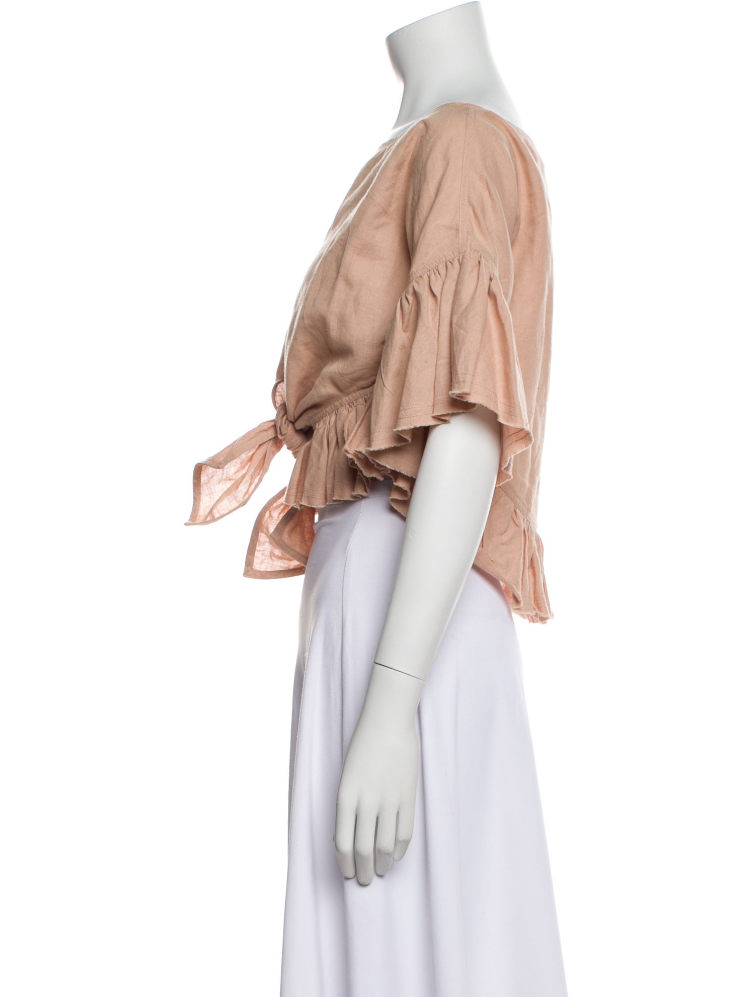 Iro Off-The-Shoulder Short Sleeve Crop Top