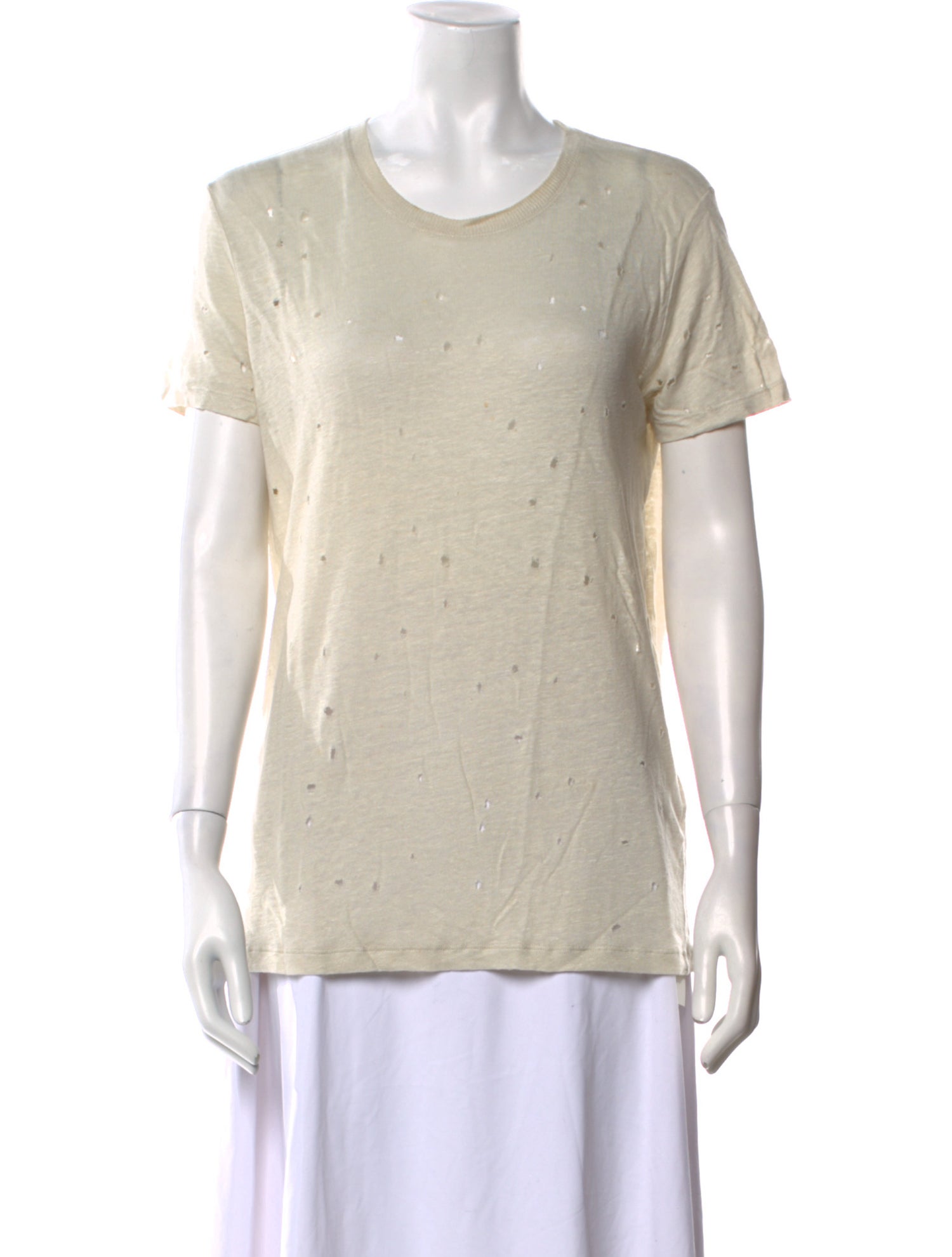 Iro Linen Scoop Neck T-Shirt