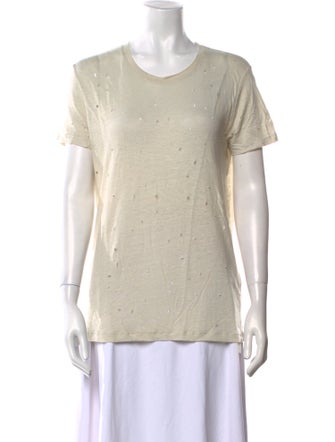 Iro Linen Scoop Neck T-Shirt