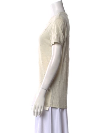 Iro Linen Scoop Neck T-Shirt