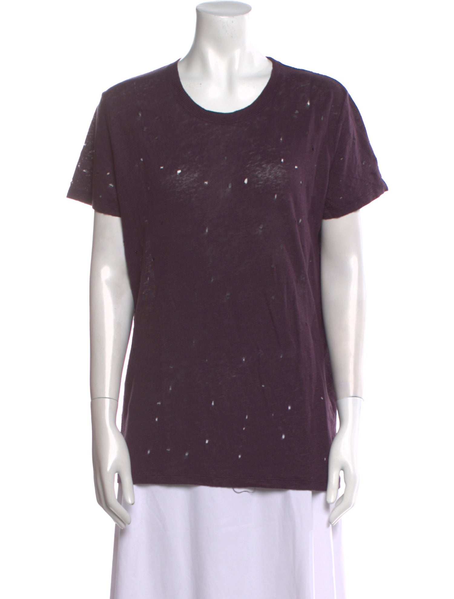 Iro Linen Scoop Neck T-Shirt