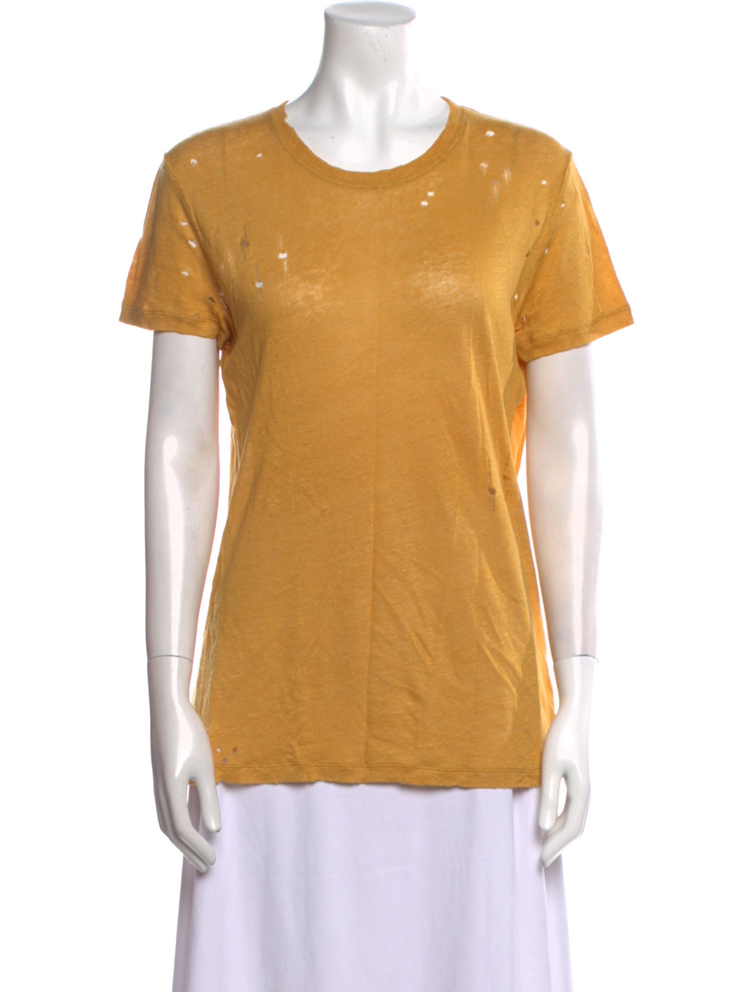 Iro Linen Scoop Neck T-Shirt