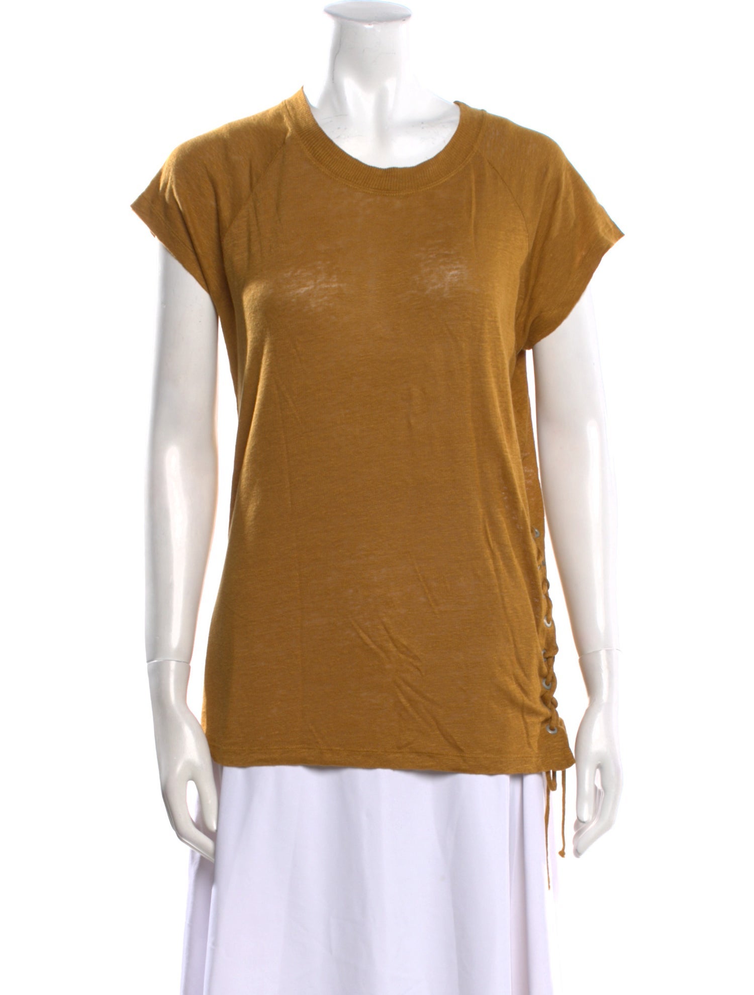 Iro Linen Scoop Neck T-Shirt