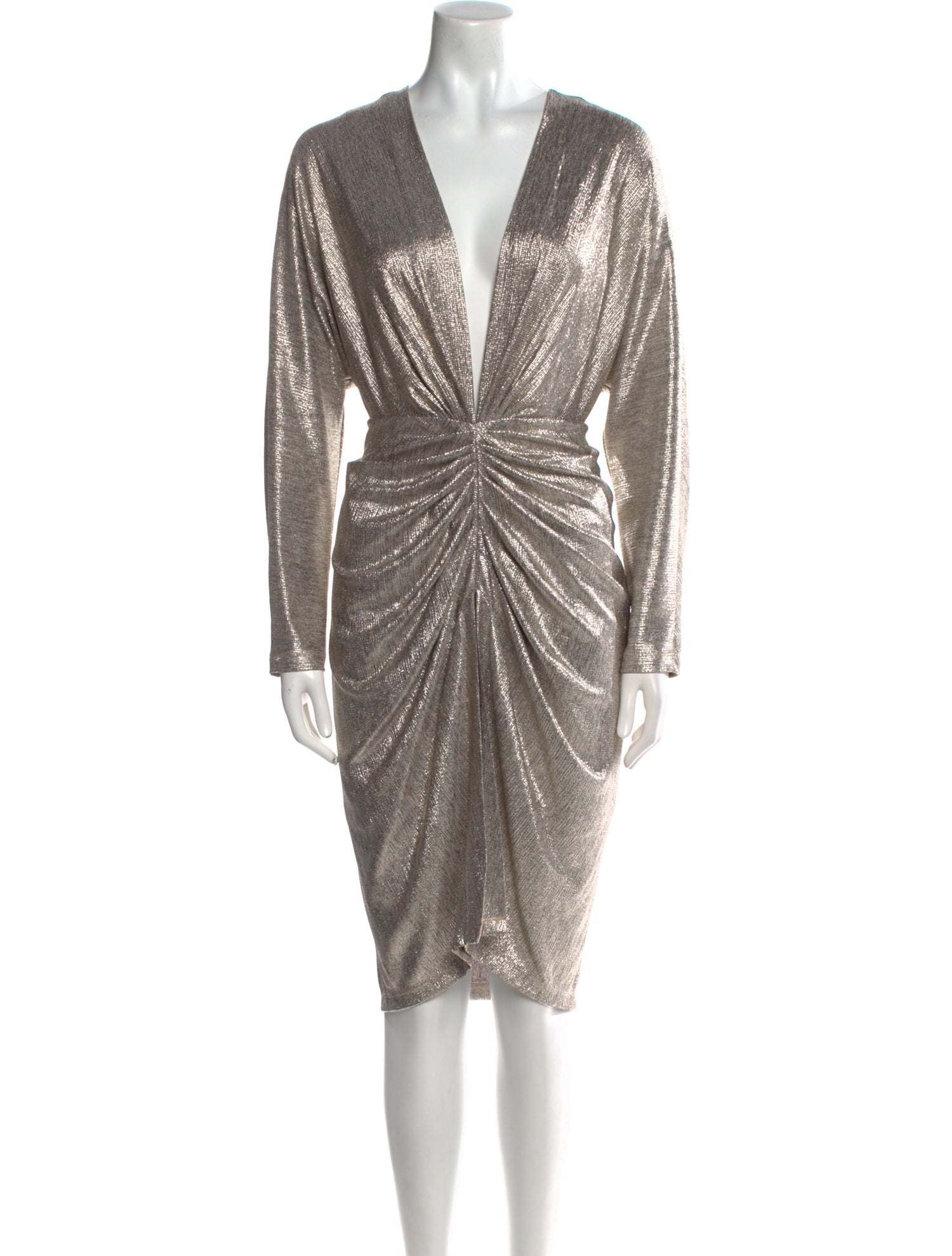 Iro V-Neck Knee-Length Dress