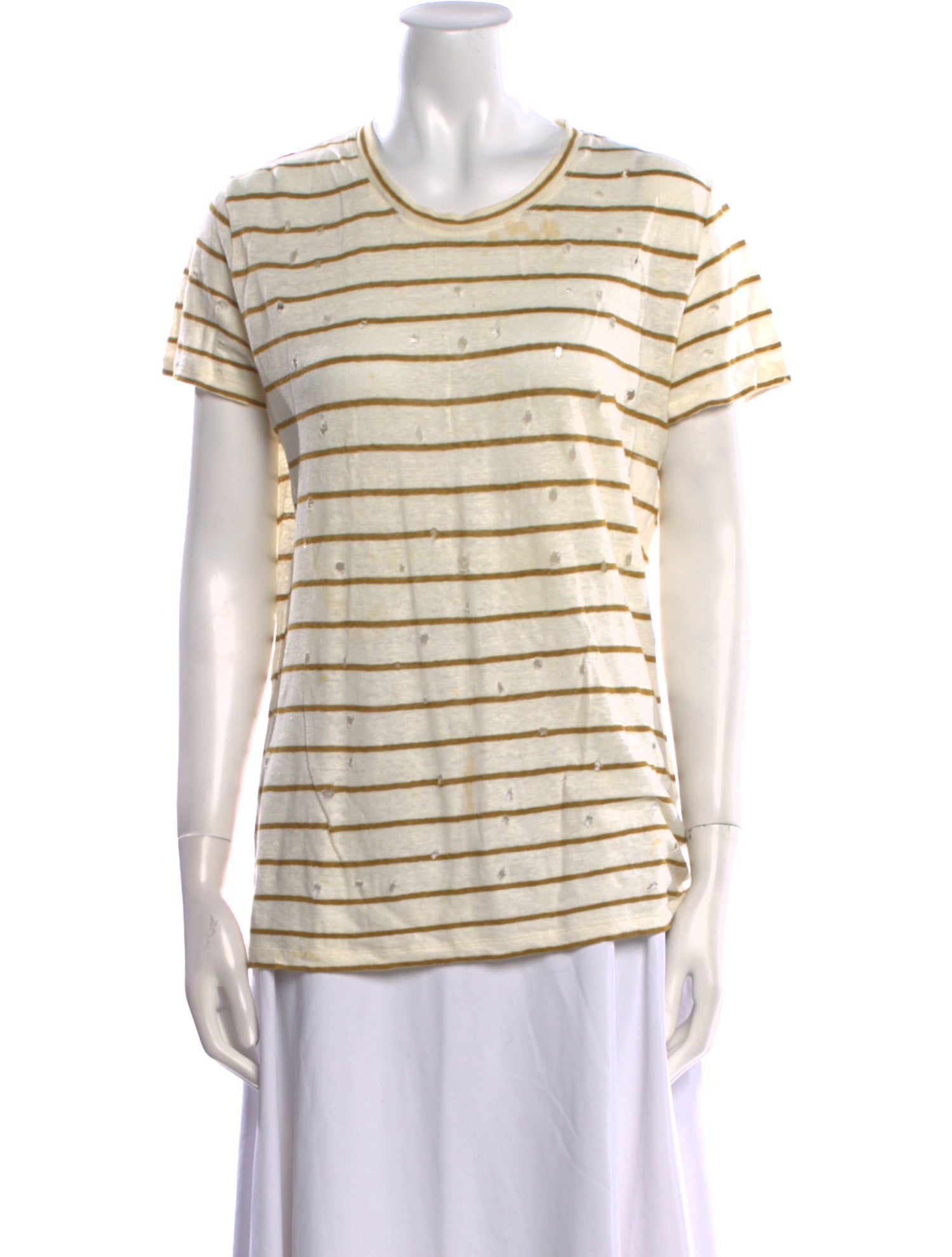 Iro Linen Striped T-Shirt