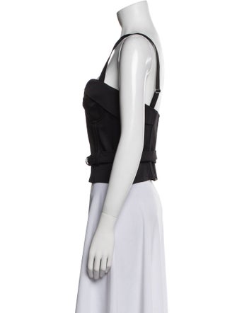 Iro V-Neck Sleeveless Crop Top