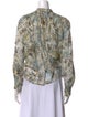 Iro Paisley Print Mock Neck Blouse