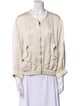 Iro Linen Striped Bomber Jacket