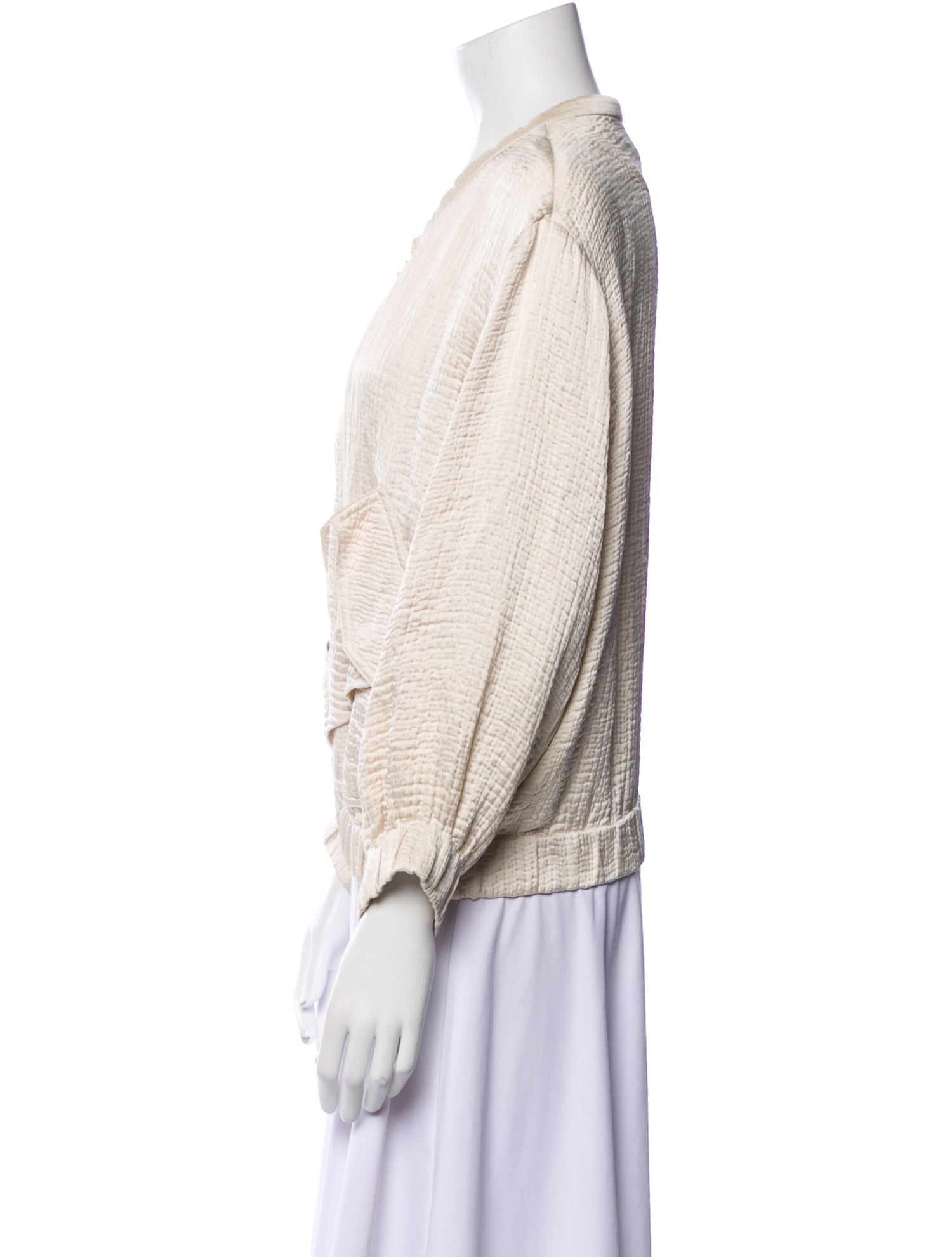 Iro Linen Striped Bomber Jacket