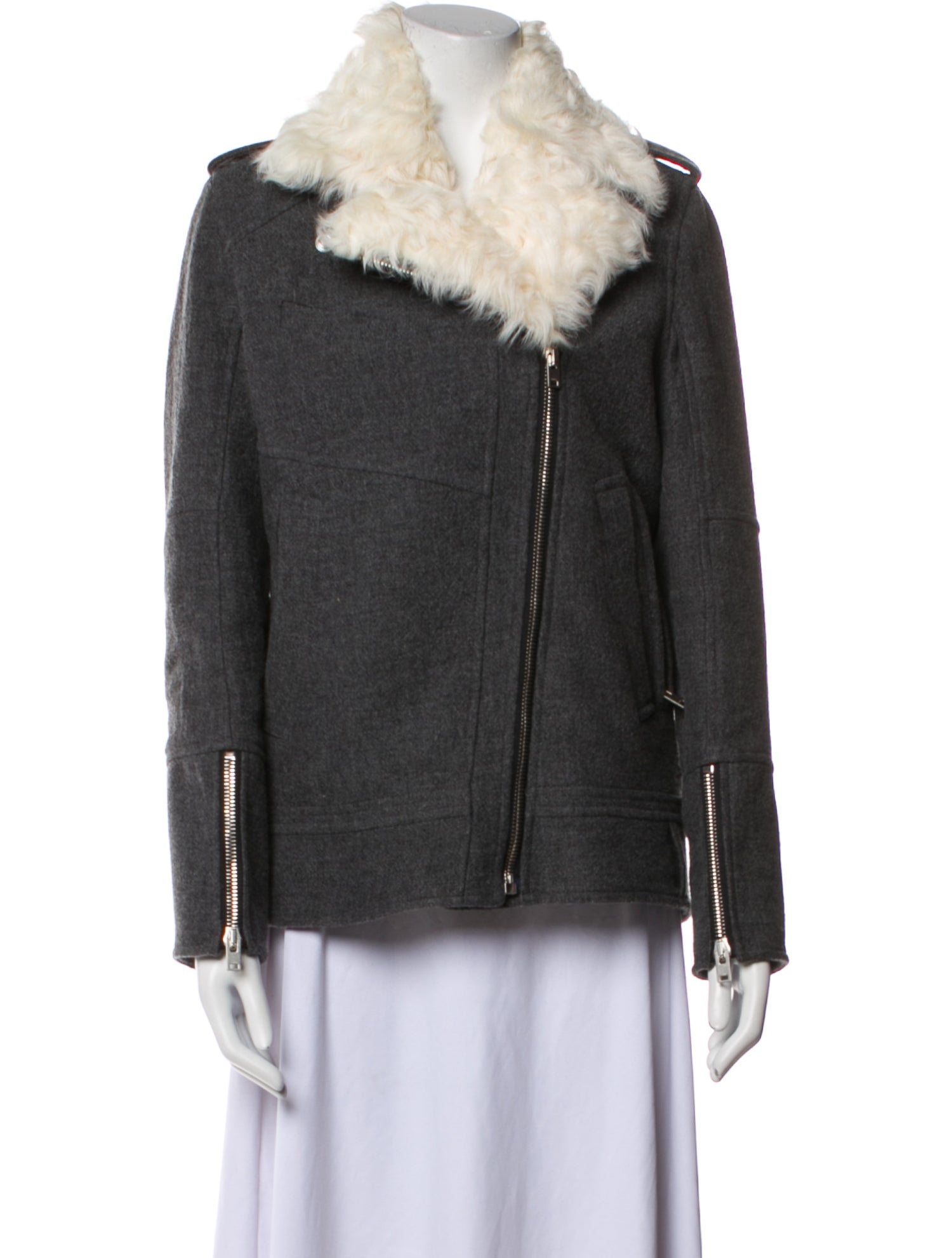 Iro Wool Fur Jacket