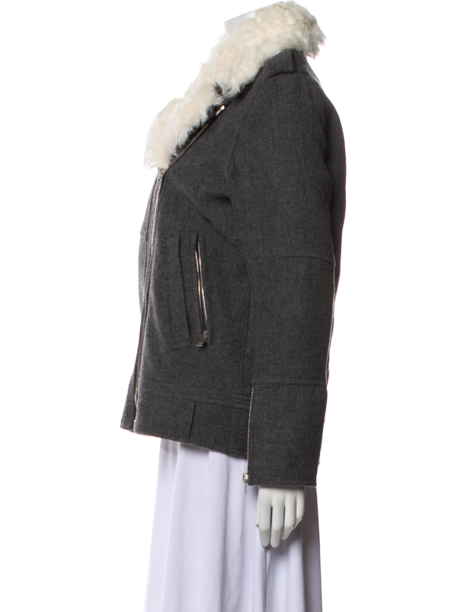 Iro Wool Fur Jacket