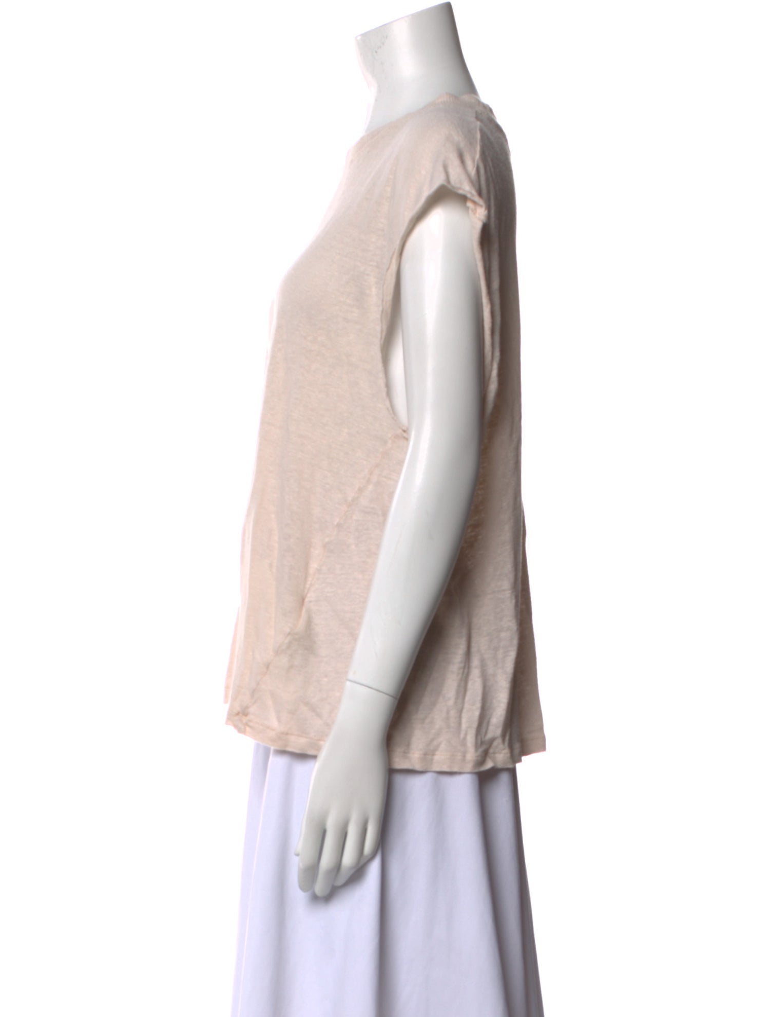 Iro Linen Scoop Neck T-Shirt