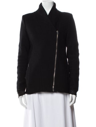 Iro Virgin Wool Faux Fur Jacket