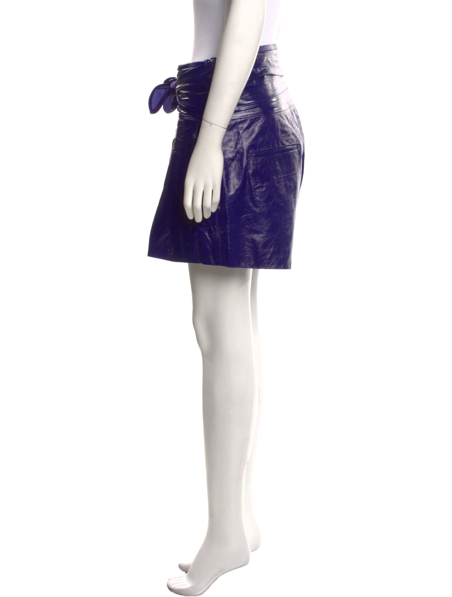 Iro Lamb Leather Mini Shorts