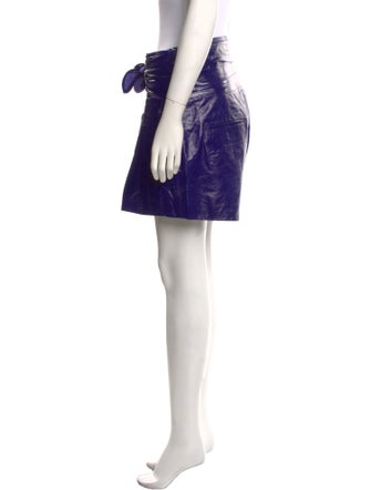 Iro Lamb Leather Mini Shorts