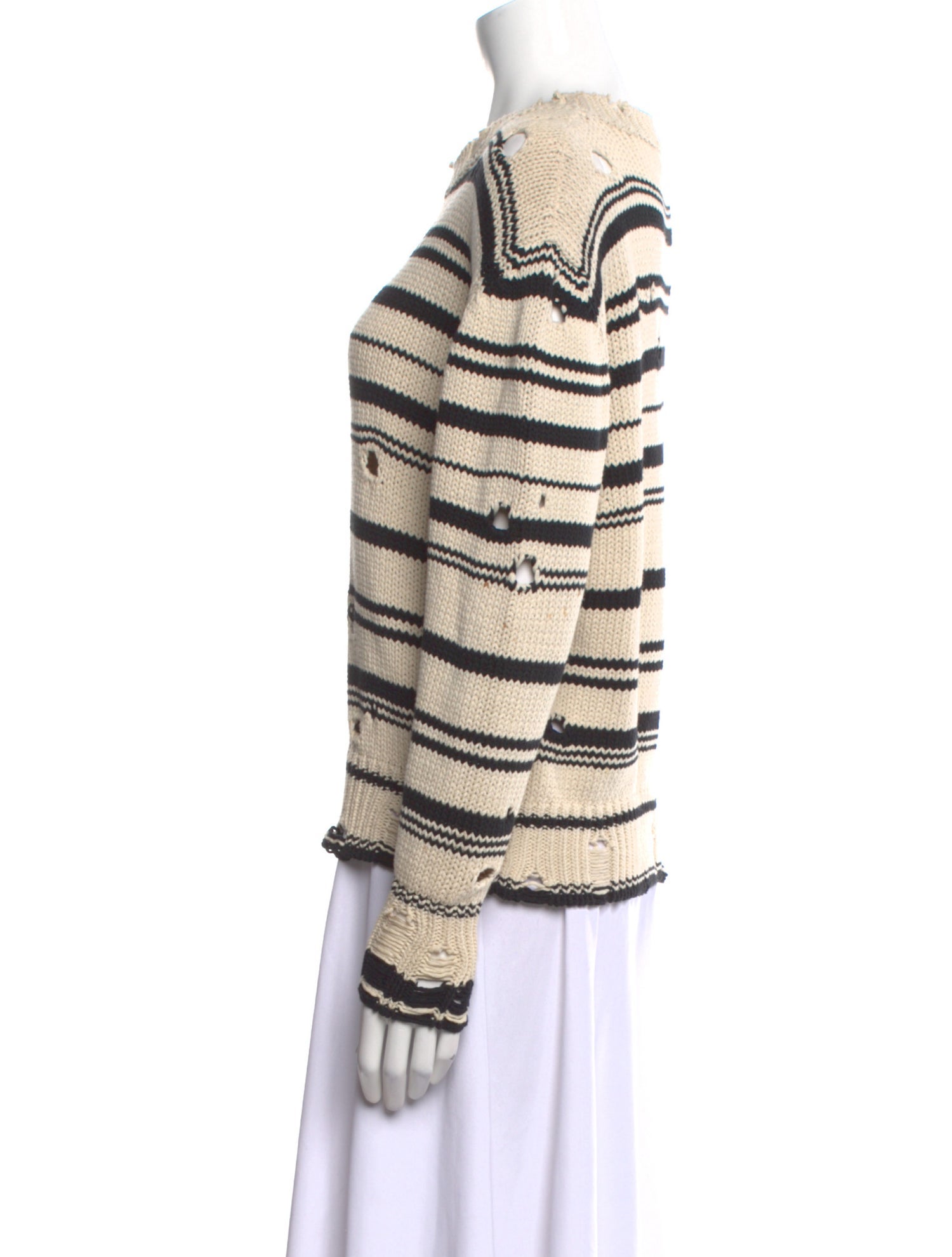 Iro Striped Scoop Neck Sweater