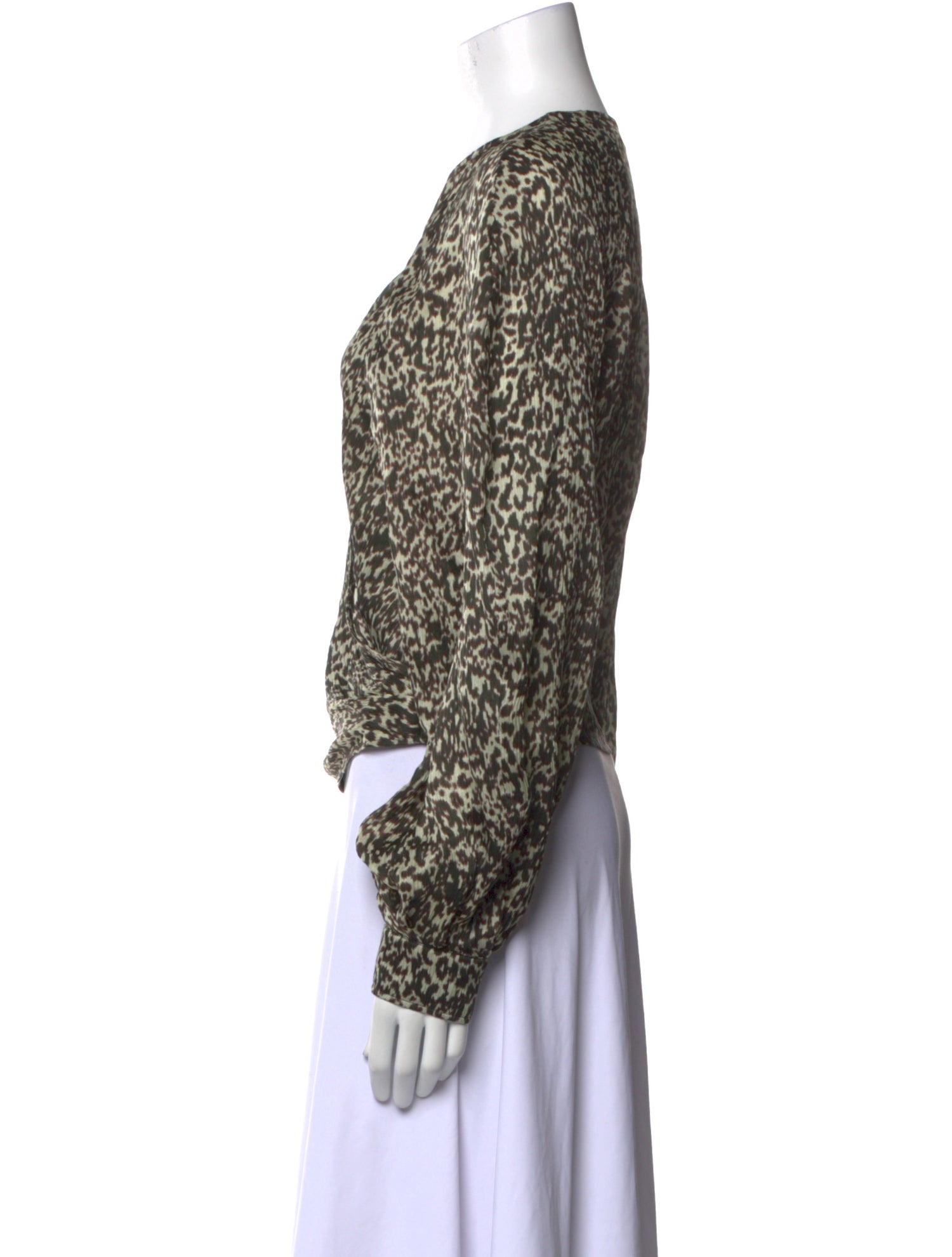 Iro Silk Animal Print Blouse