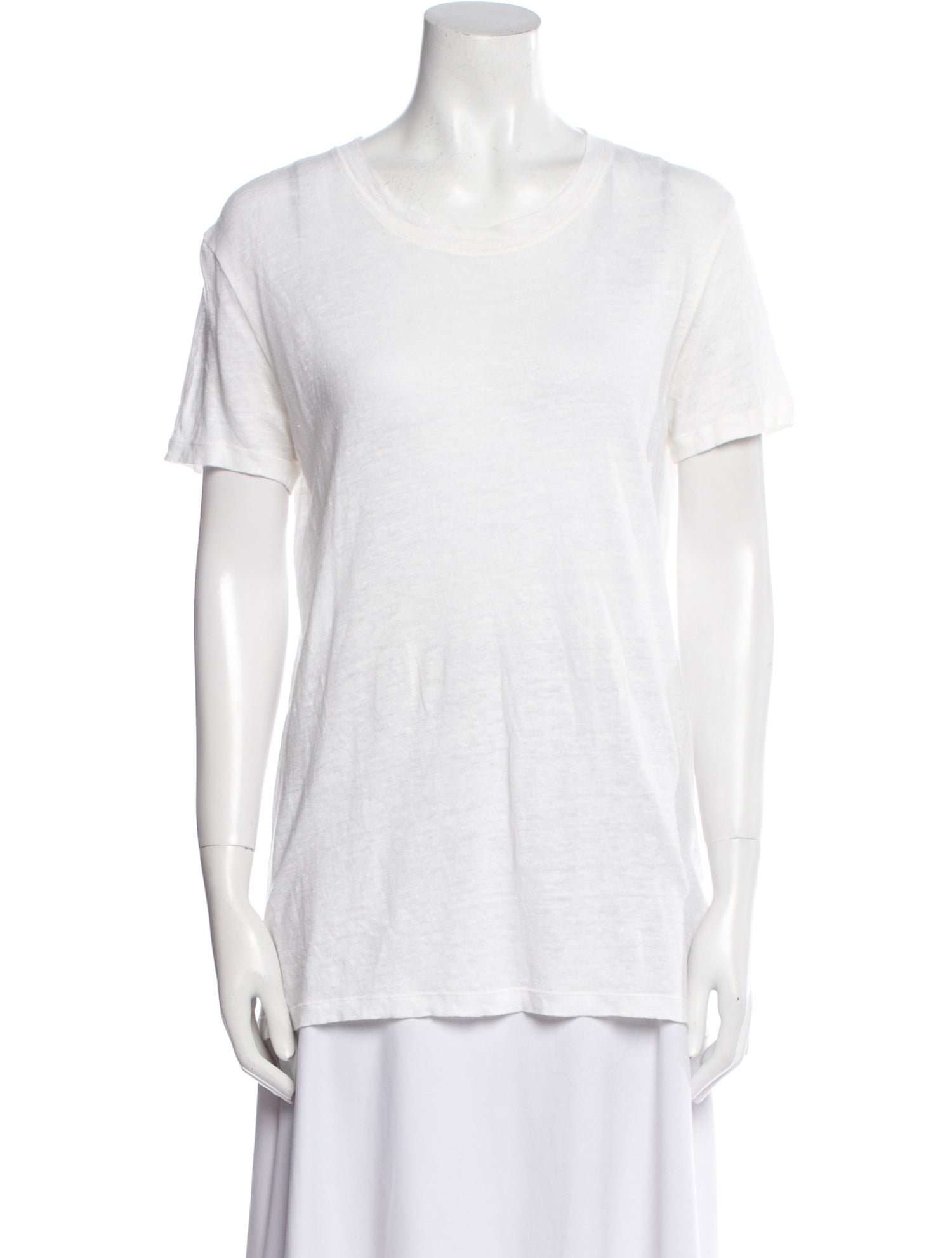 Iro Linen Scoop Neck T-Shirt