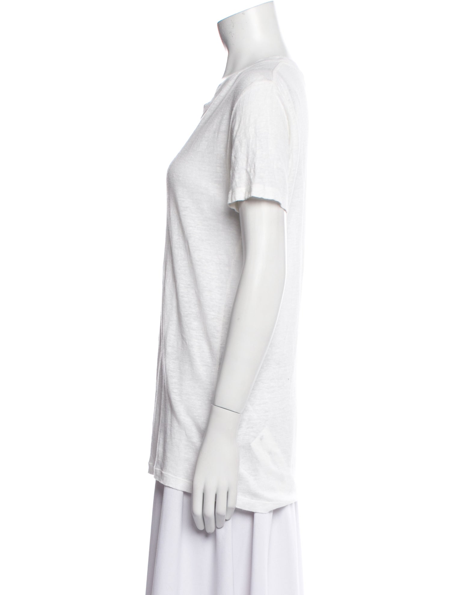 Iro Linen Scoop Neck T-Shirt
