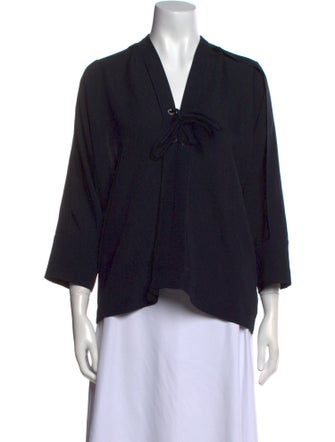 Iro V-Neck Three-Quarter Sleeve Blouse