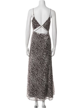 Iro Animal Print Long Dress
