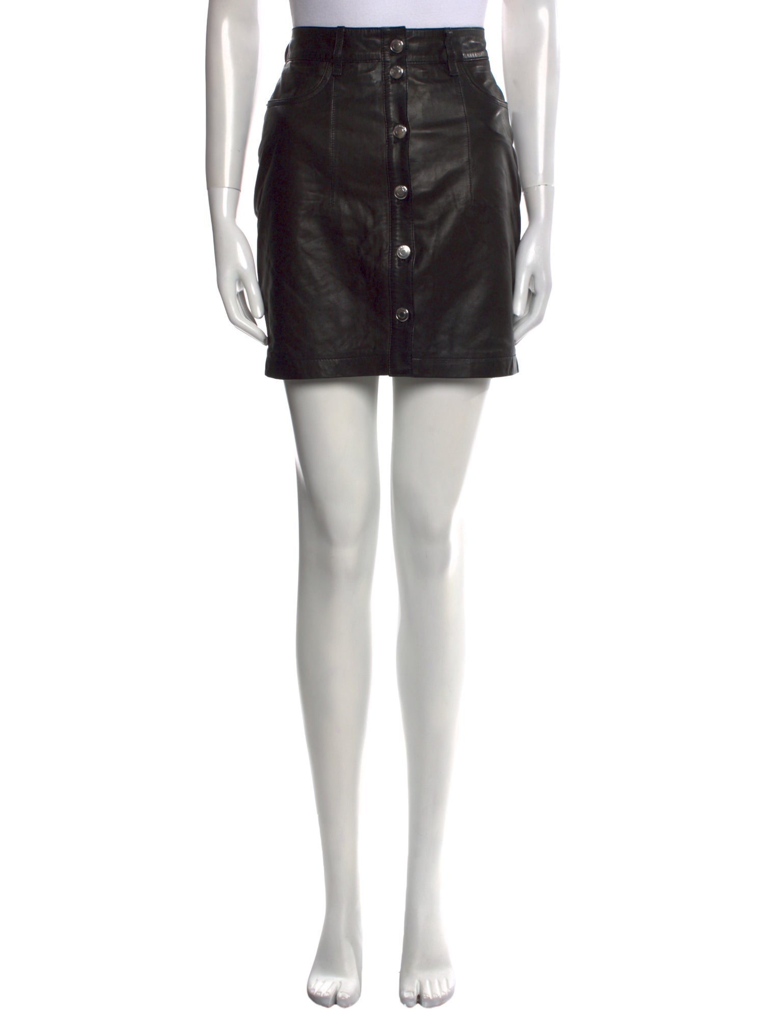 Iro Lamb Leather Mini Skirt