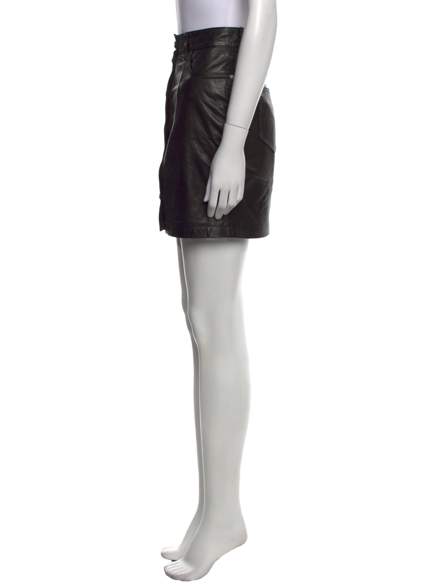 Iro Lamb Leather Mini Skirt