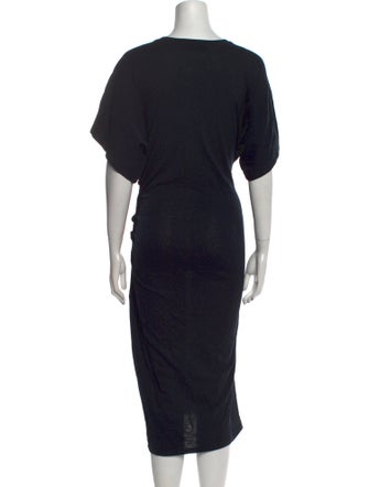 Iro Scoop Neck Midi Length Dress