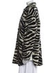 Iro Animal Print Faux Fur Jacket
