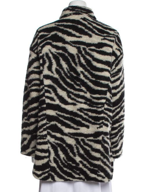 Iro Animal Print Faux Fur Jacket
