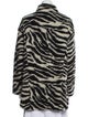 Iro Animal Print Faux Fur Jacket