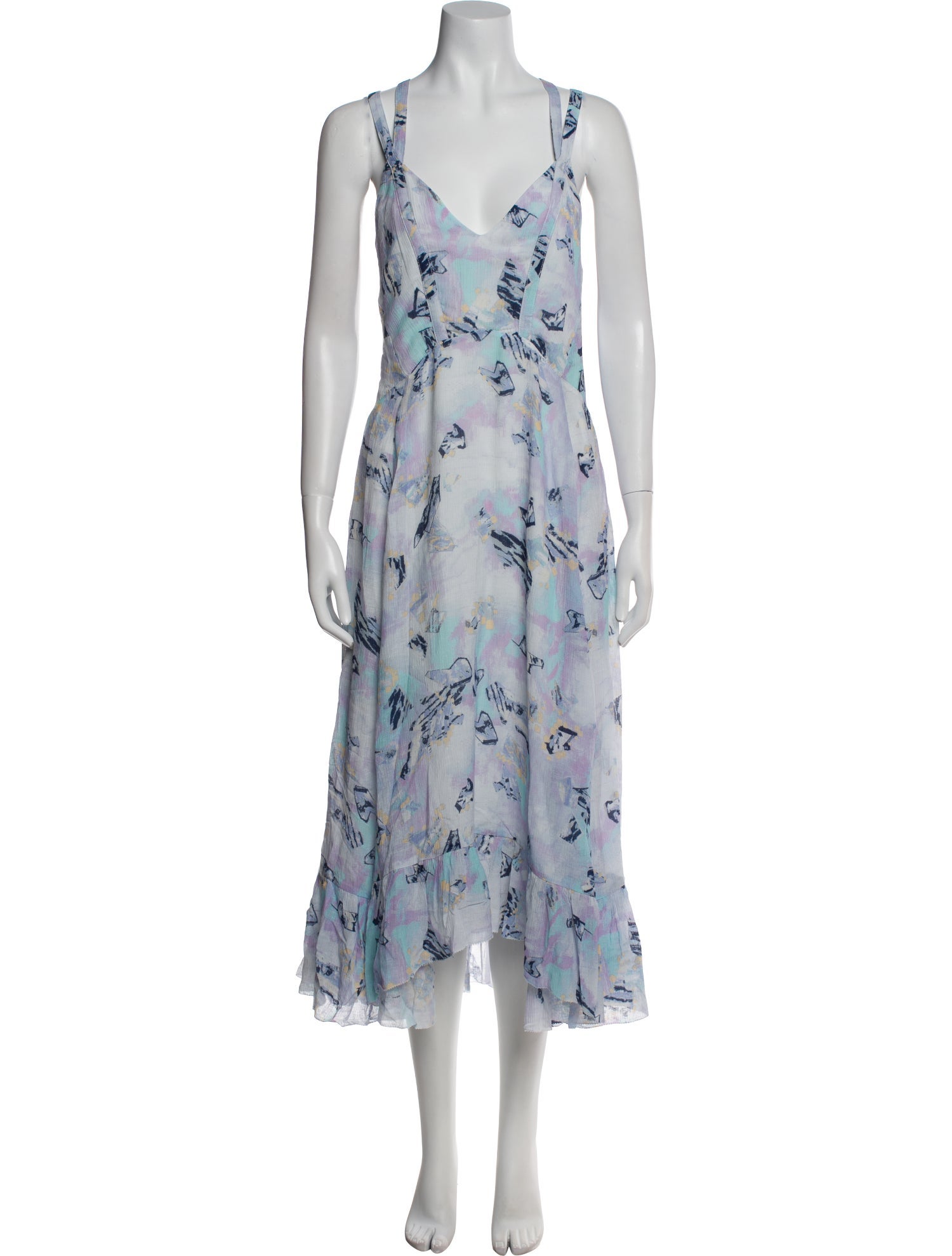 Iro Floral Print Long Dress w/ Tags