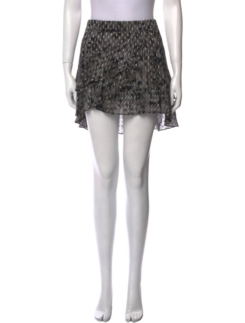 Iro Printed Mini Skirt