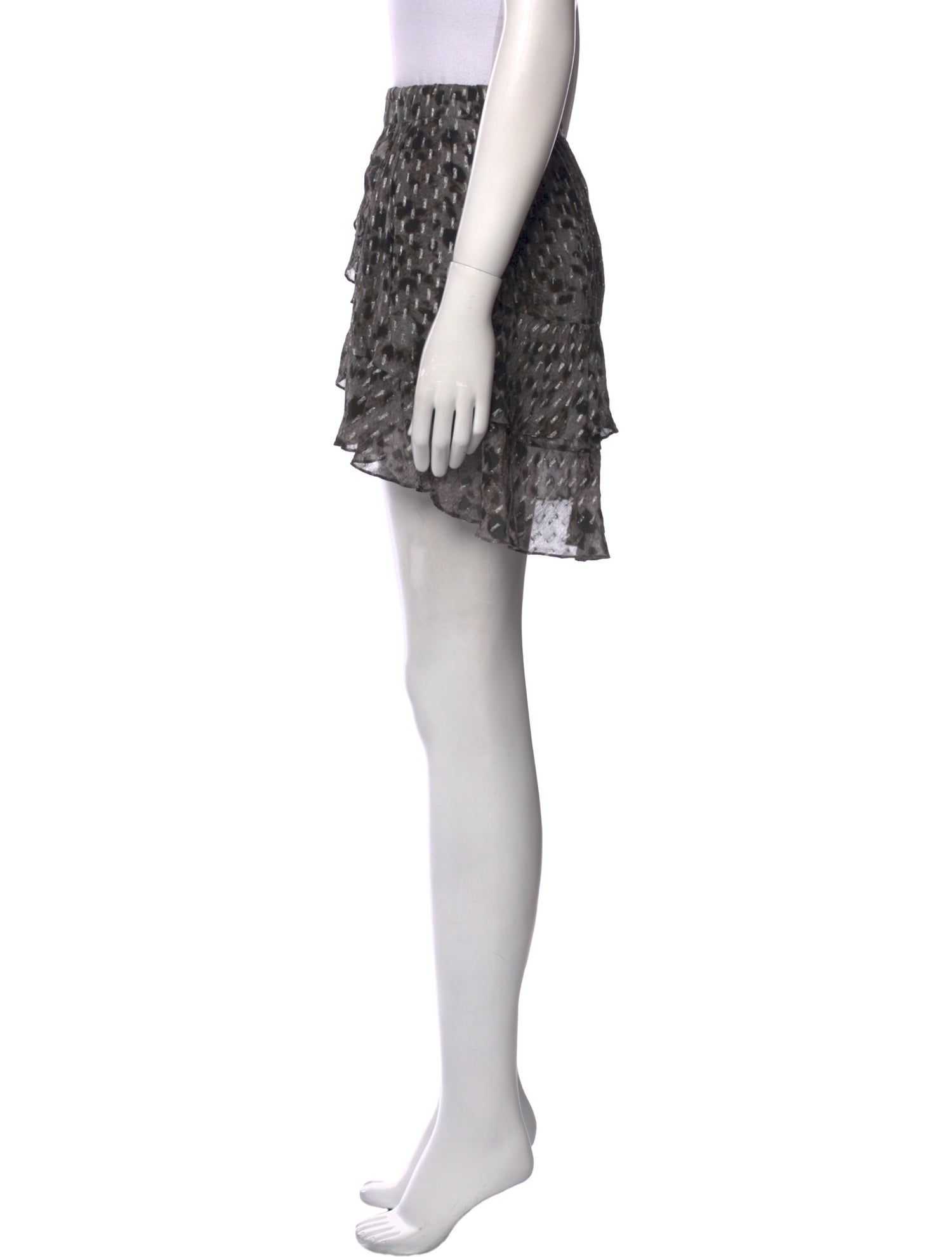 Iro Printed Mini Skirt