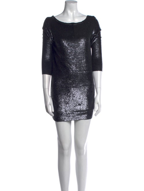 Iro Bateau Neckline Mini Dress