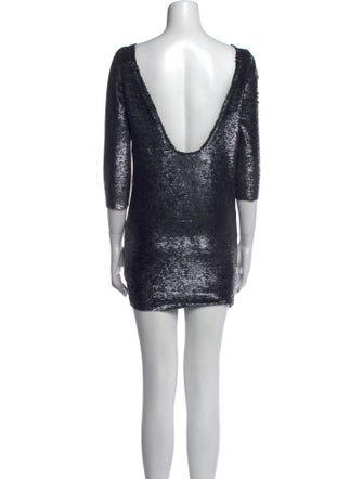 Iro Bateau Neckline Mini Dress