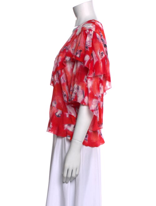 Iro Tie-Dye Print V-Neck Blouse