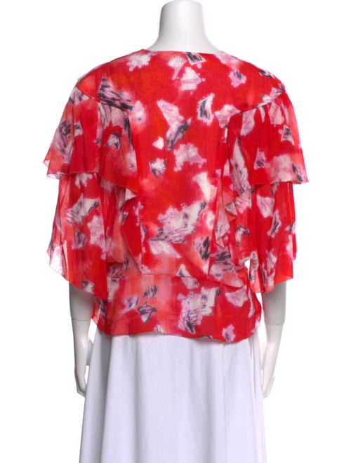 Iro Tie-Dye Print V-Neck Blouse