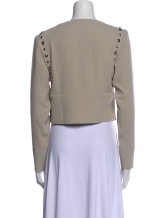 Iro V-Neck Long Sleeve Crop Top