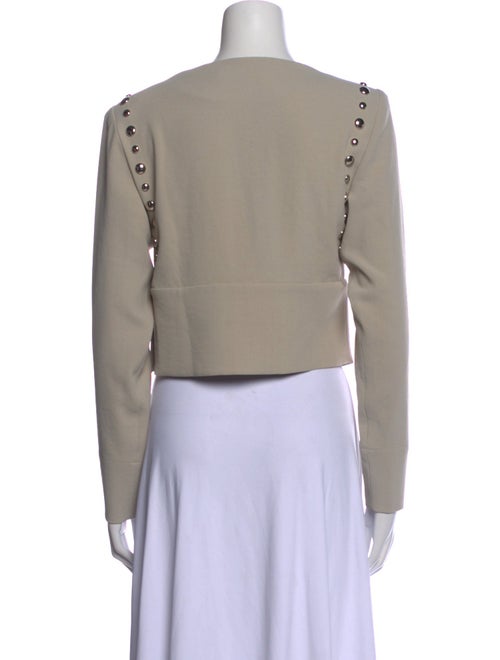 Iro V-Neck Long Sleeve Crop Top