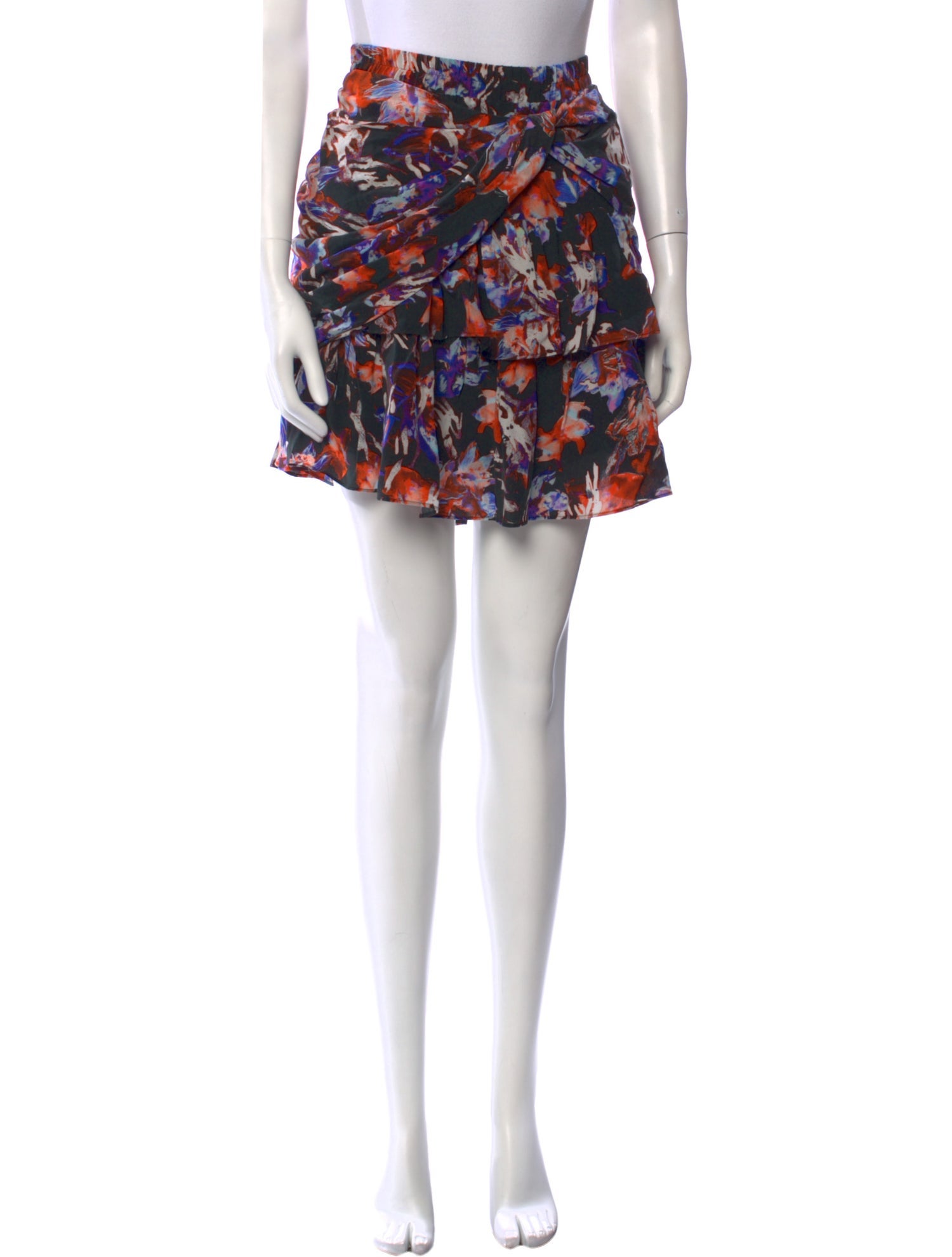 Iro Floral Print Mini Skirt