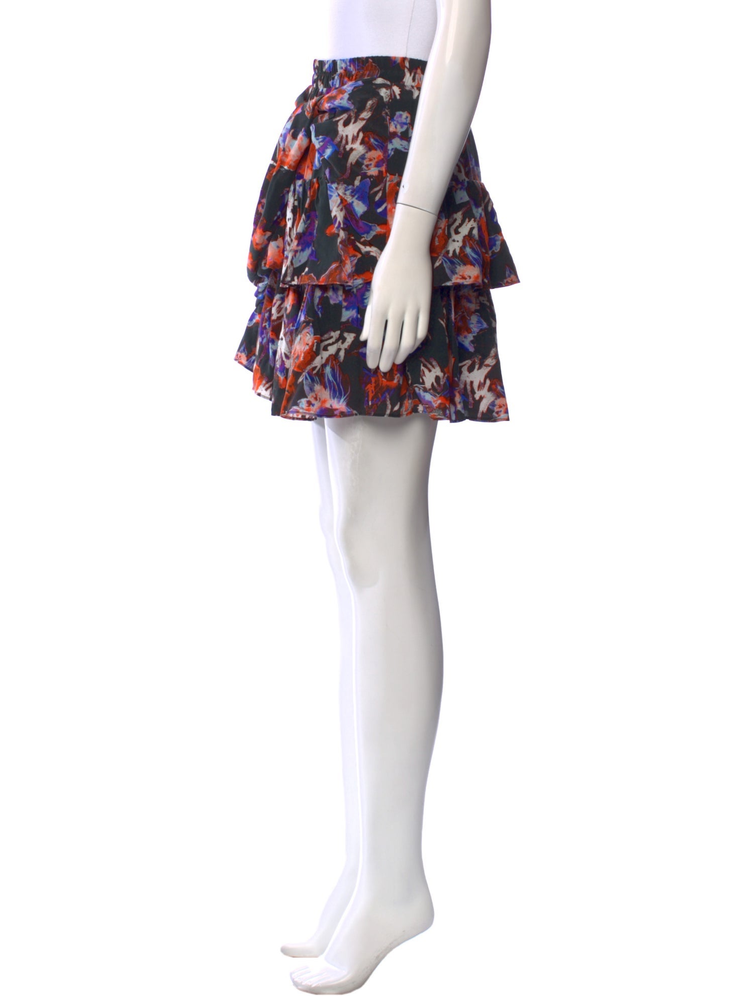 Iro Floral Print Mini Skirt