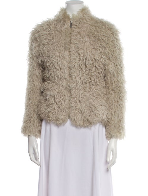 Iro Lamb Fur Faux Fur Jacket