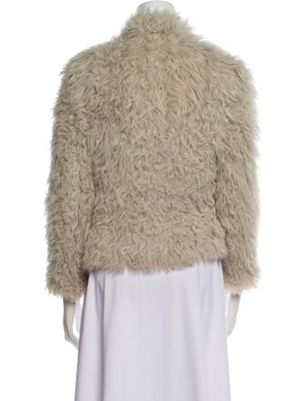 Iro Lamb Fur Faux Fur Jacket