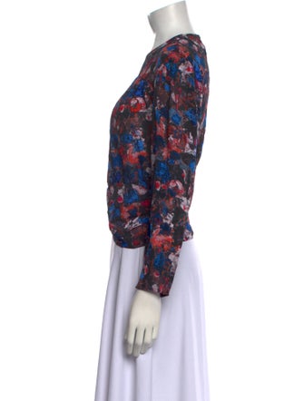 Iro Floral Print Crew Neck Blouse