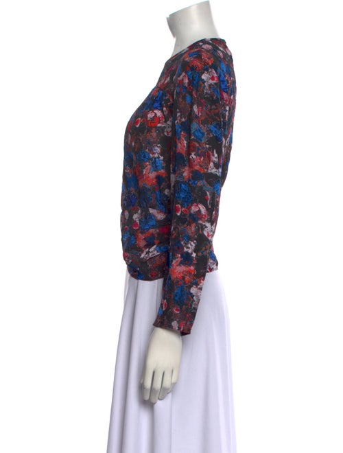 Iro Floral Print Crew Neck Blouse