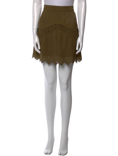 Iro Lasercut Accents Mini Skirt