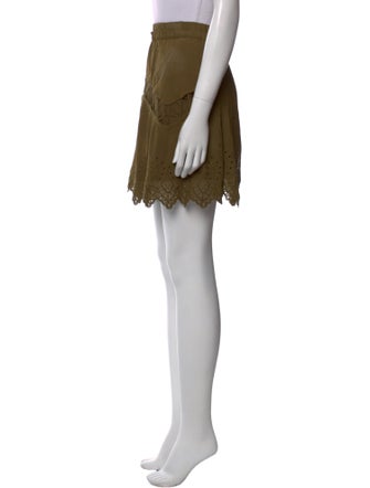 Iro Lasercut Accents Mini Skirt