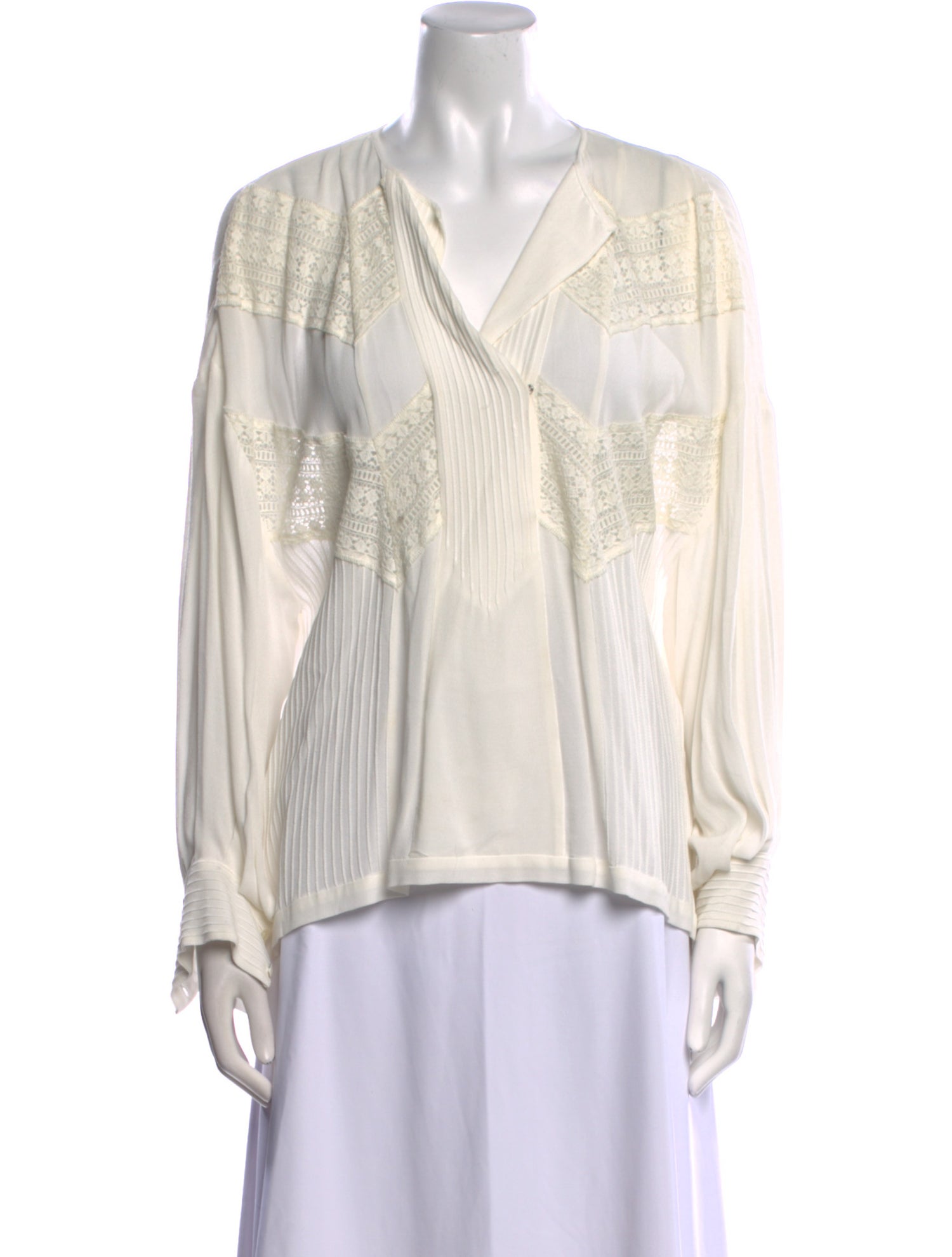 Iro Striped V-Neck Blouse