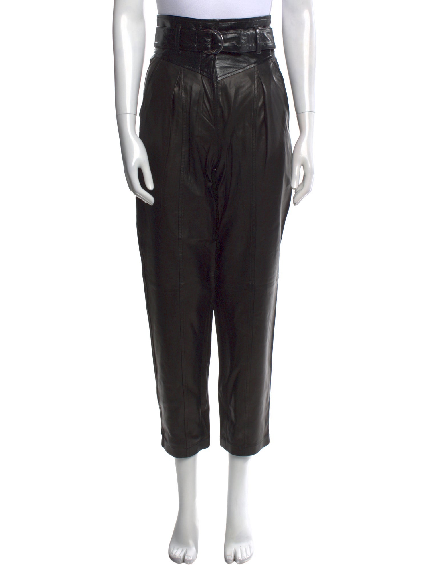 Iro Lamb Leather Straight Leg Pants